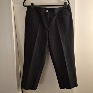 St. John Sport Women's Black Cropped Pants
